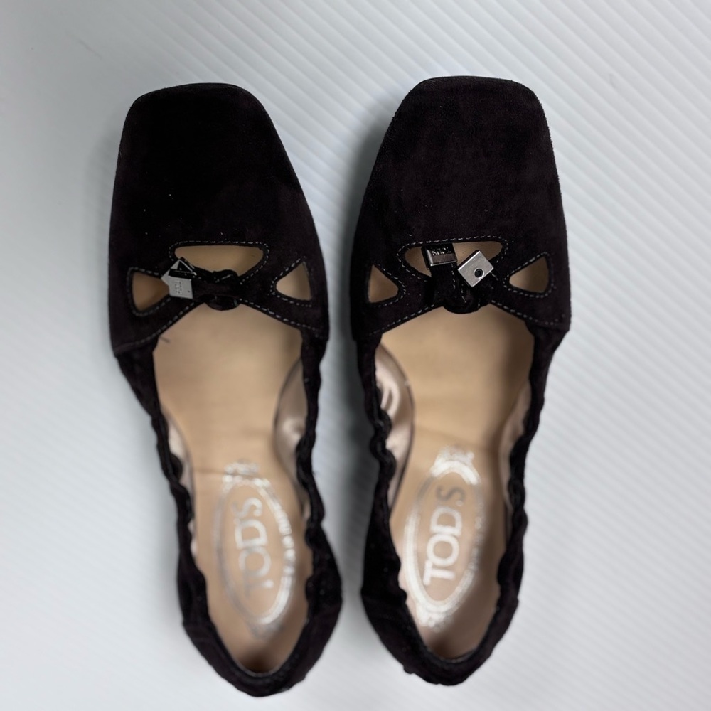 Tod's Dark Brown Suede Women's Shoes